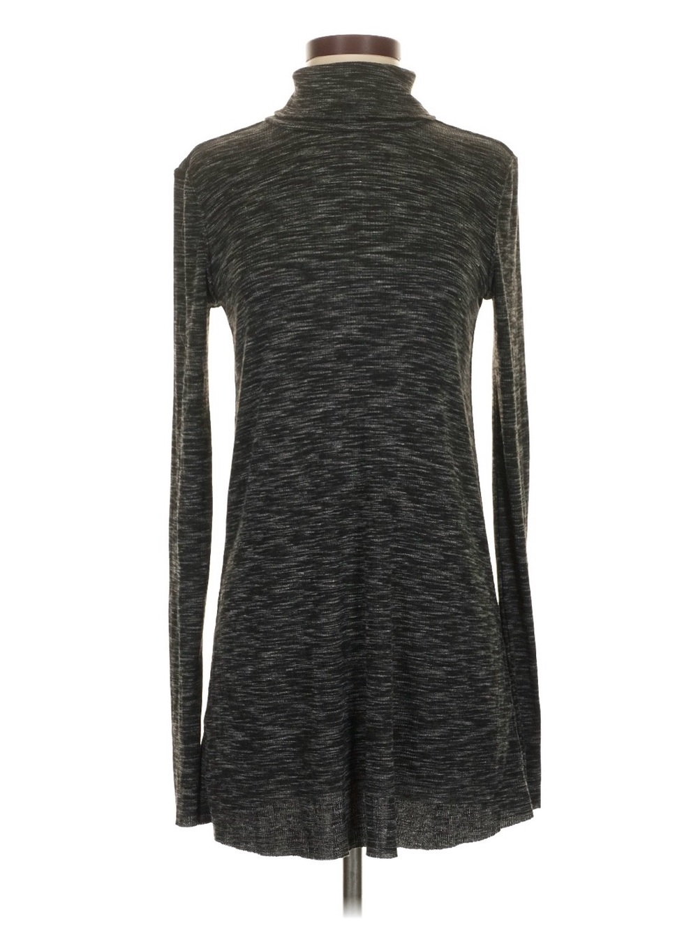 We the Free Women's Black Heathered Long-Sleeve Turtleneck Dress